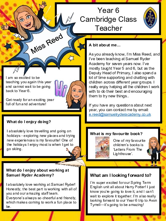 Cambridge class miss reed