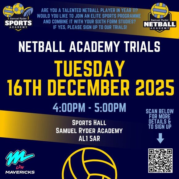 Netball academy trials 16122025